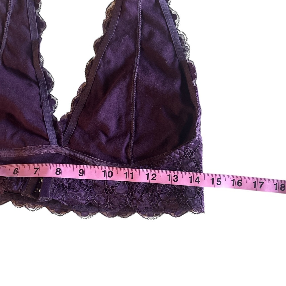 Journelle Purple Lace Halter Bralette Wireless Lined Top Festival Boho Chic XL - Picture 5 of 6